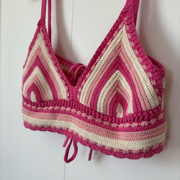 🎉4/30$🎉 Forever 21 Crochet Bralette✨ Size S — 8/10 - Picture 2 of 4